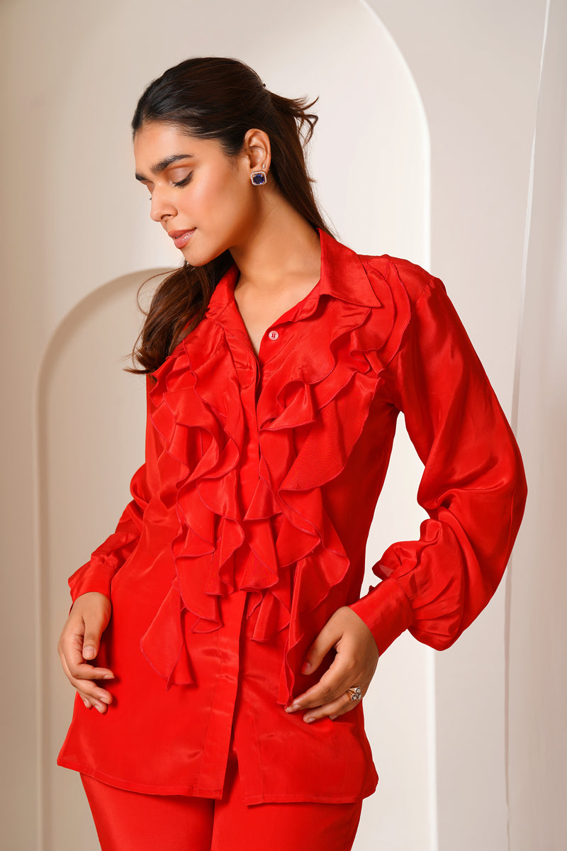 Crimson Heather Shirt